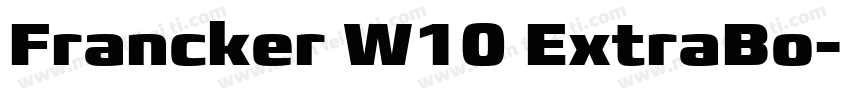 Francker W10 ExtraBo字体转换